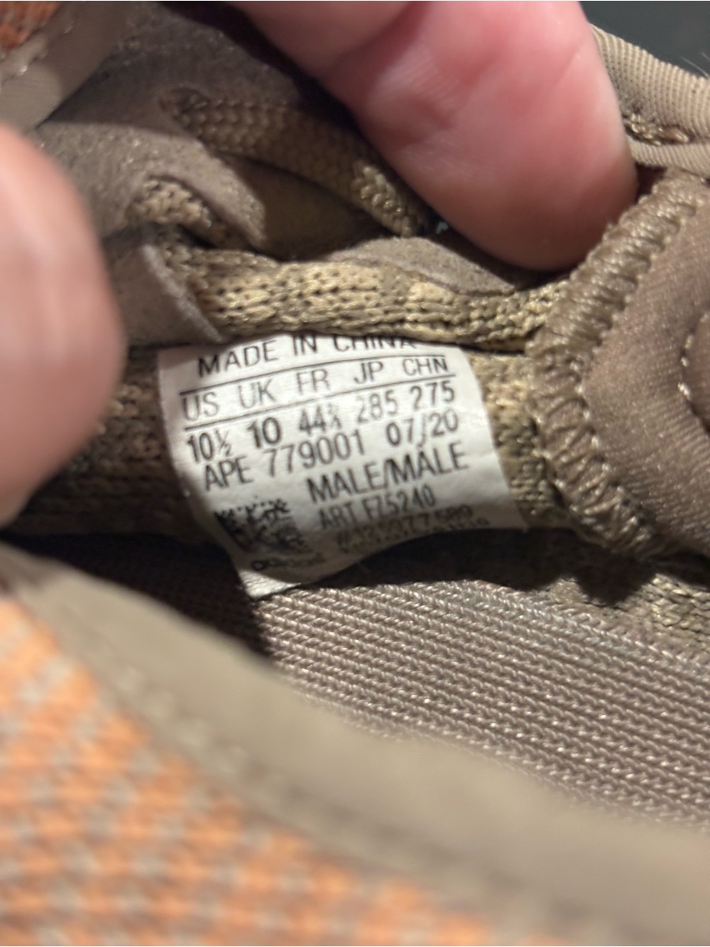 Adidas Yeezy Boost 350 V2 Men's Size 10.5 Sand Taupe - Picture 7 of 9